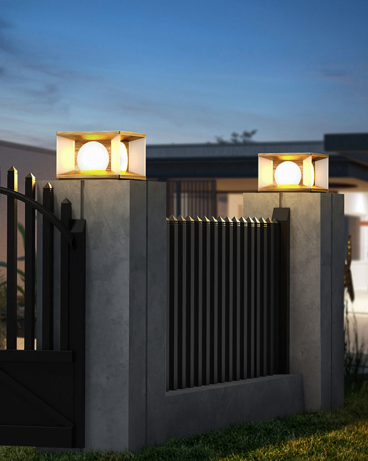 Diff Solar Pillar Outdoor Light-DF9018