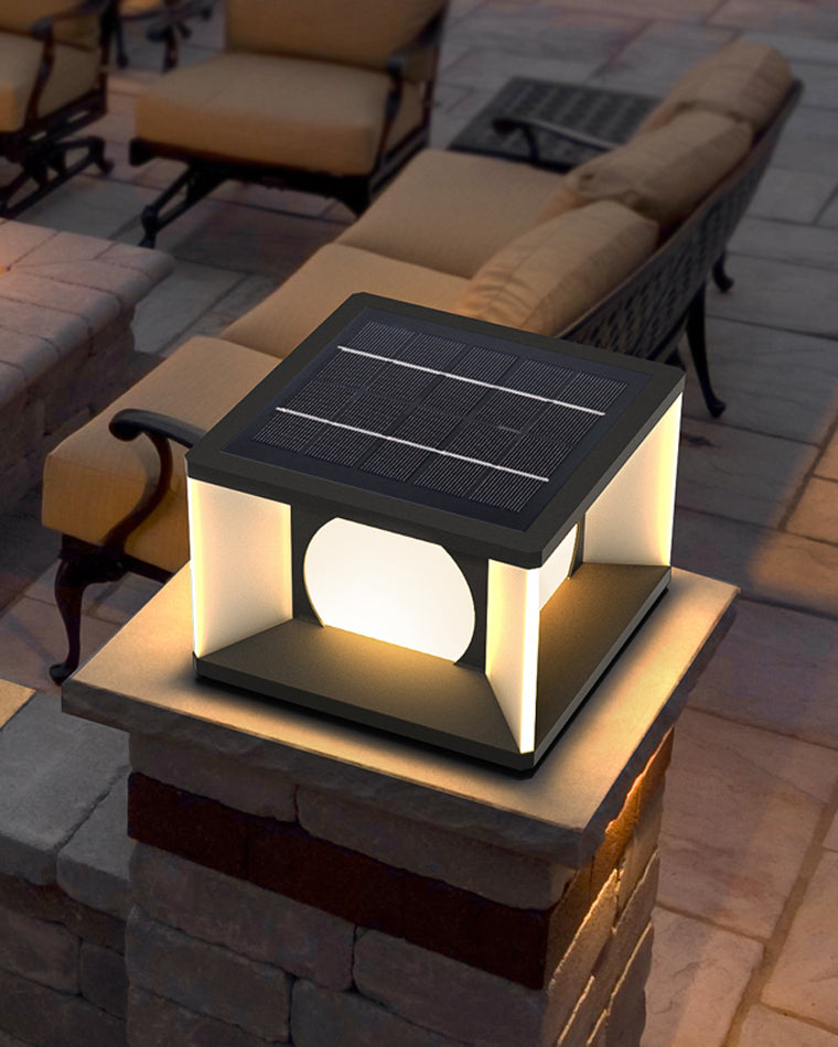 Diff Solar Pillar Outdoor Light-DF9018