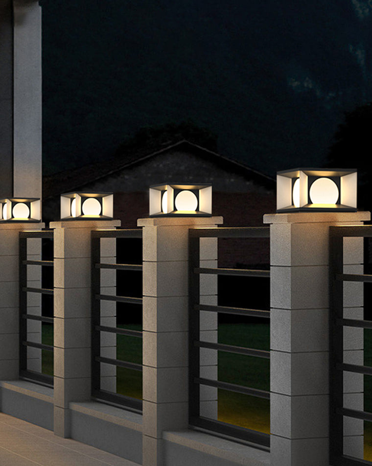 Diff Solar Pillar Outdoor Light-DF9018