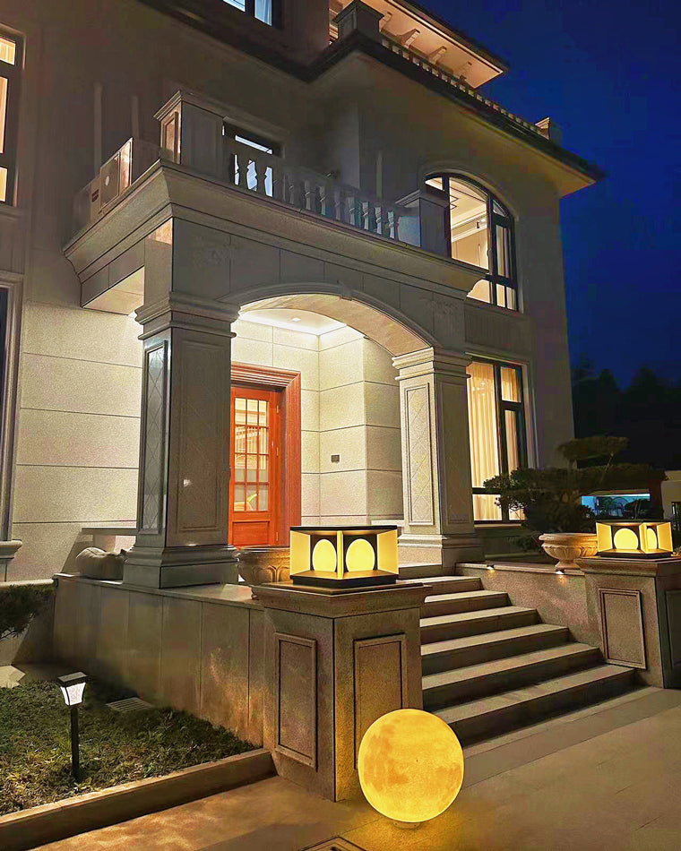Diff Solar Pillar Outdoor Light-DF9018