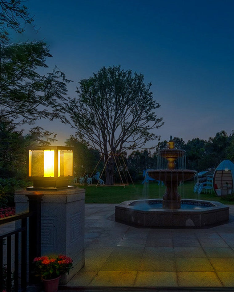 Diff Solar Pillar Light Outdoor Light-DF9036