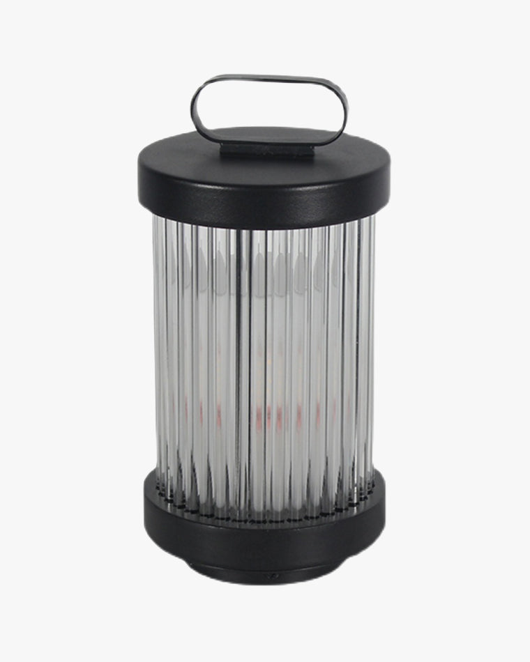 Diff Solar Pleated Glass Lantern Outdoor Light-DF9043