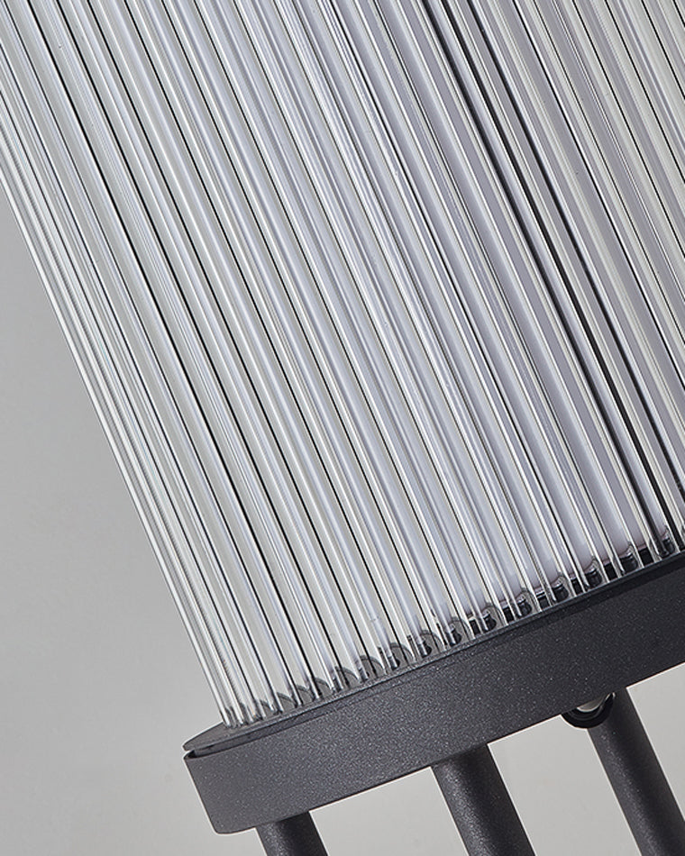 Diff Solar Pleated Glass Lantern Outdoor Light-DF9043
