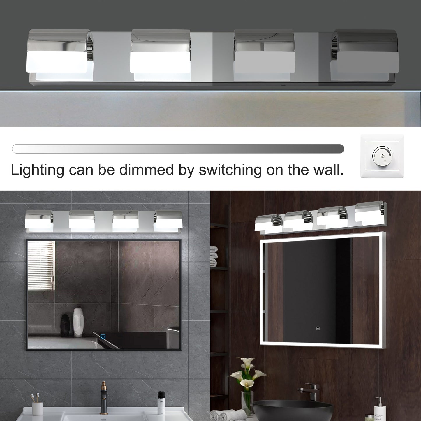 4-Light LED Modern Bathroom Vanity Lighting-DG2033
