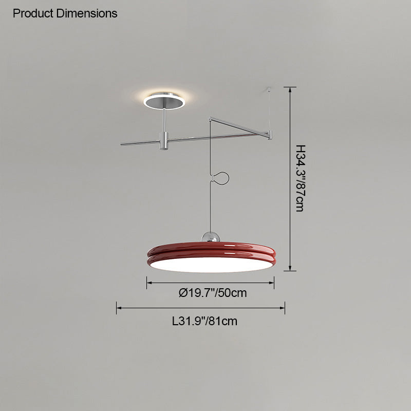 Diff Disc Offset Pendant Light-DF2251