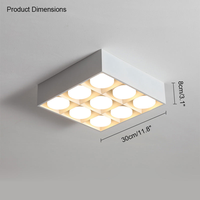 Diff Square Flush Mount Ceiling Light-DF1023