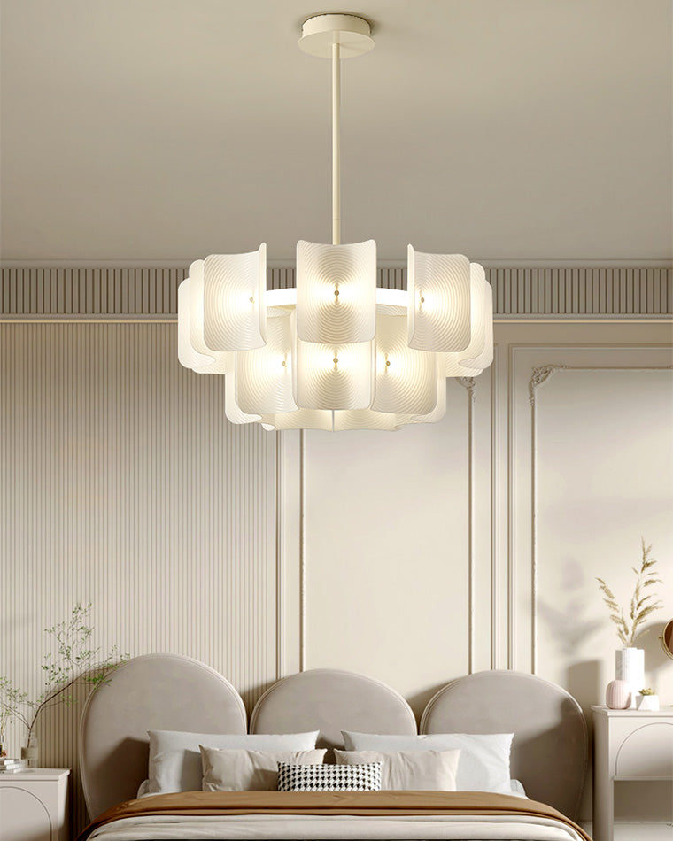 Diff White Tiered Acrylic Chandelier-DF2314