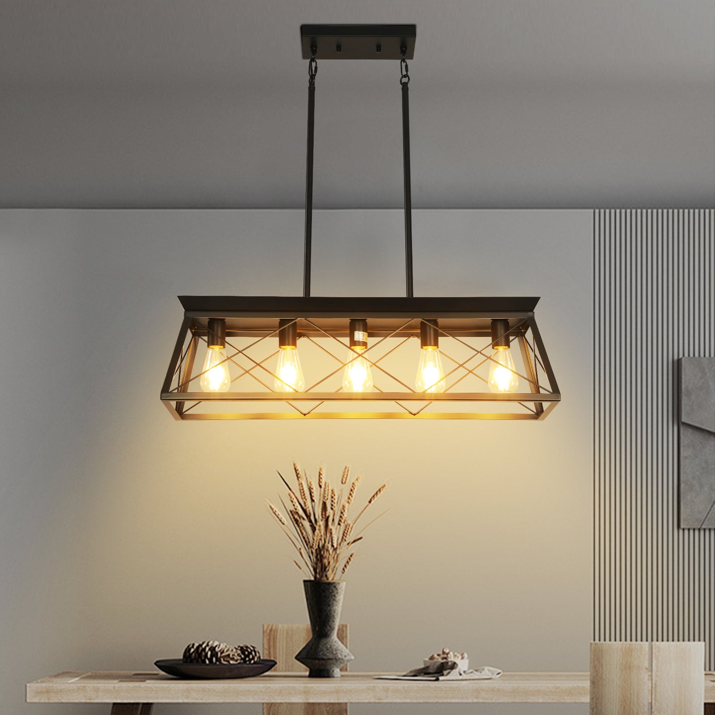 5-Light Farmhouse Chandeliers -DG2004