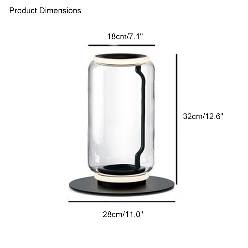 Diff Glass Column Torchiere Floor Lamp-DF7018