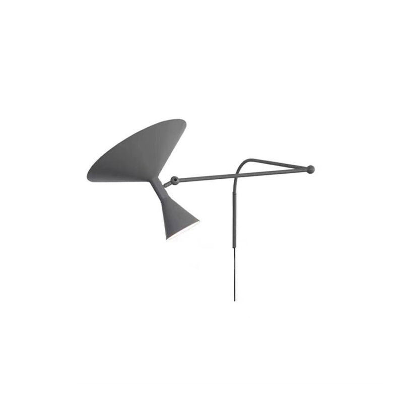 Diff Horn Swing Arm Wall Sconce with Switch-DF6014