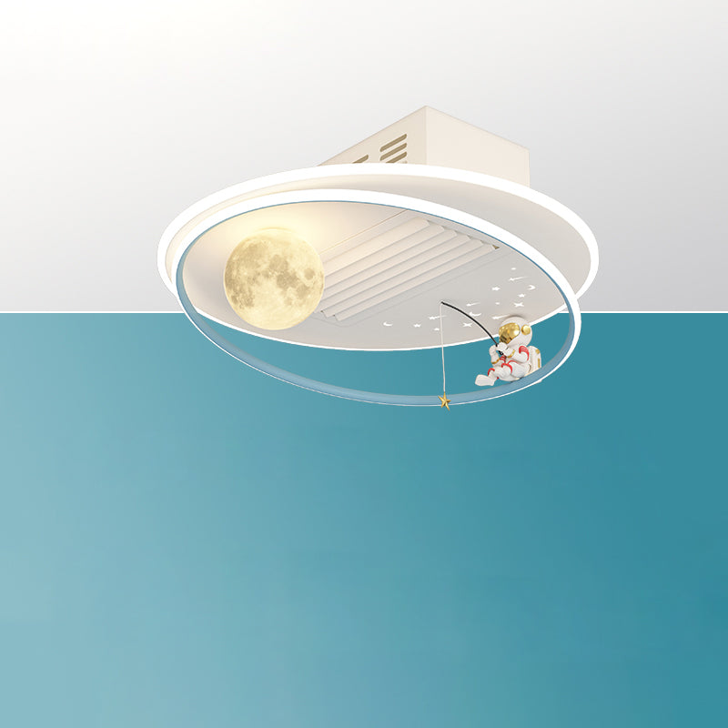 Diff Childish Low Profile Ceiling Fan with Dimmable Light-DF5056