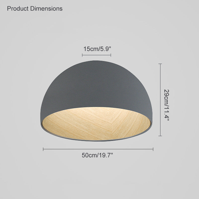 Diff Dome Asymmetrical Flush Mount Ceiling Light-DF1020