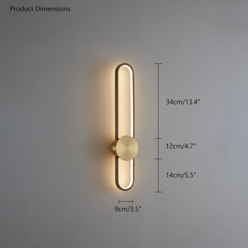 Diff Long Oval LED Wall Sconce-DF6032
