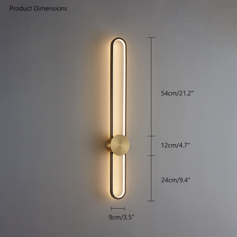 Diff Long Oval LED Wall Sconce-DF6032
