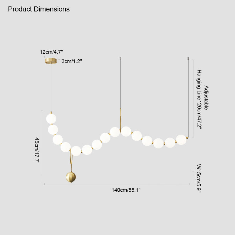 Diff String Pearl Chandelier-DF2102