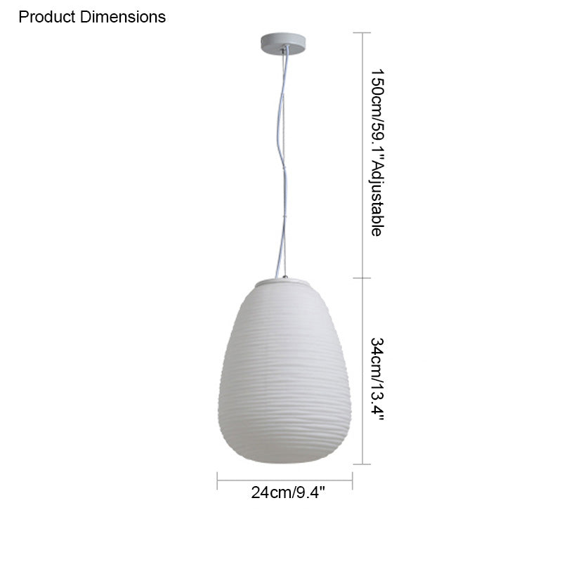 Diff Lantern Blown Glass Pendant Light-DF2151