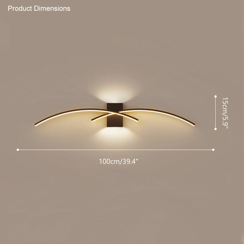 Diff Curved Accent Wall Sconce-DF6005