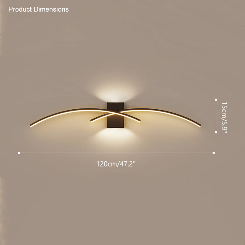 Diff Curved Accent Wall Sconce-DF6005