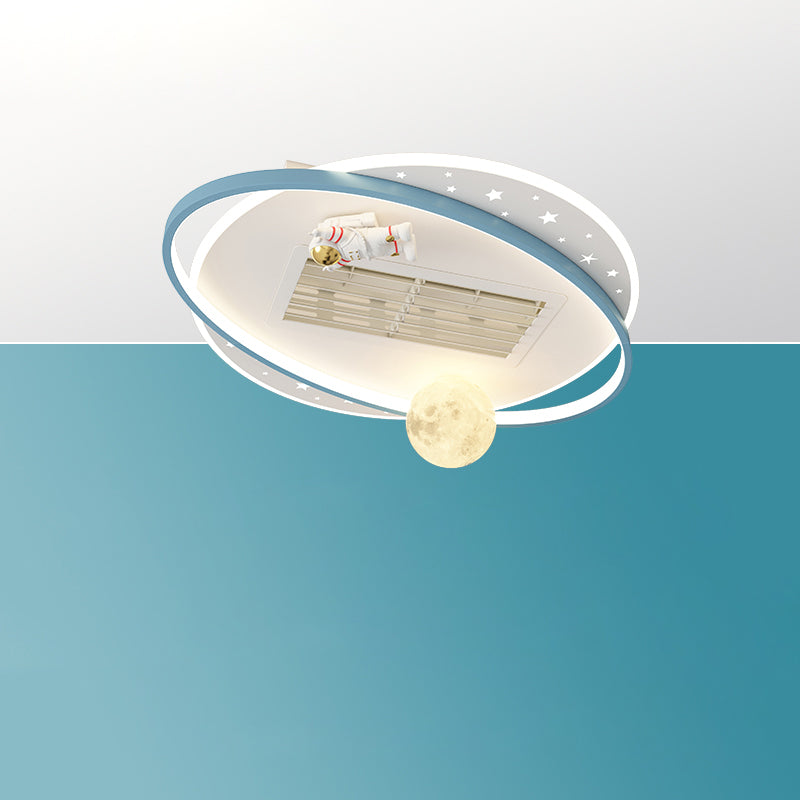 Diff Childish Low Profile Ceiling Fan with Dimmable Light-DF5056