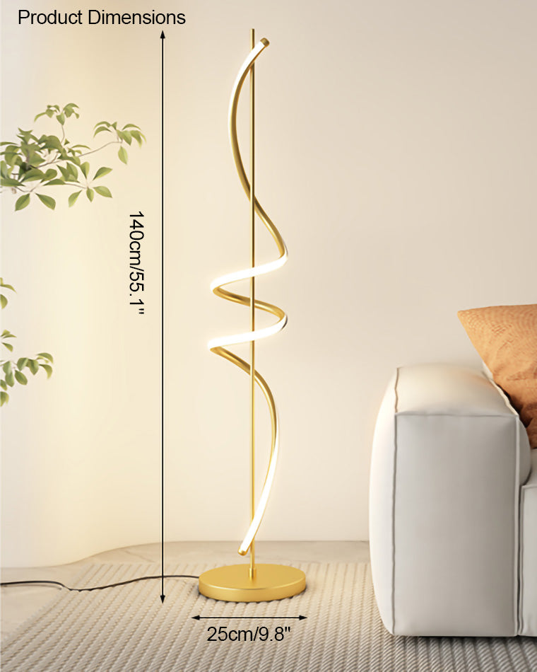 Diff Dimmable Spiral Floor Lamp-DF7073