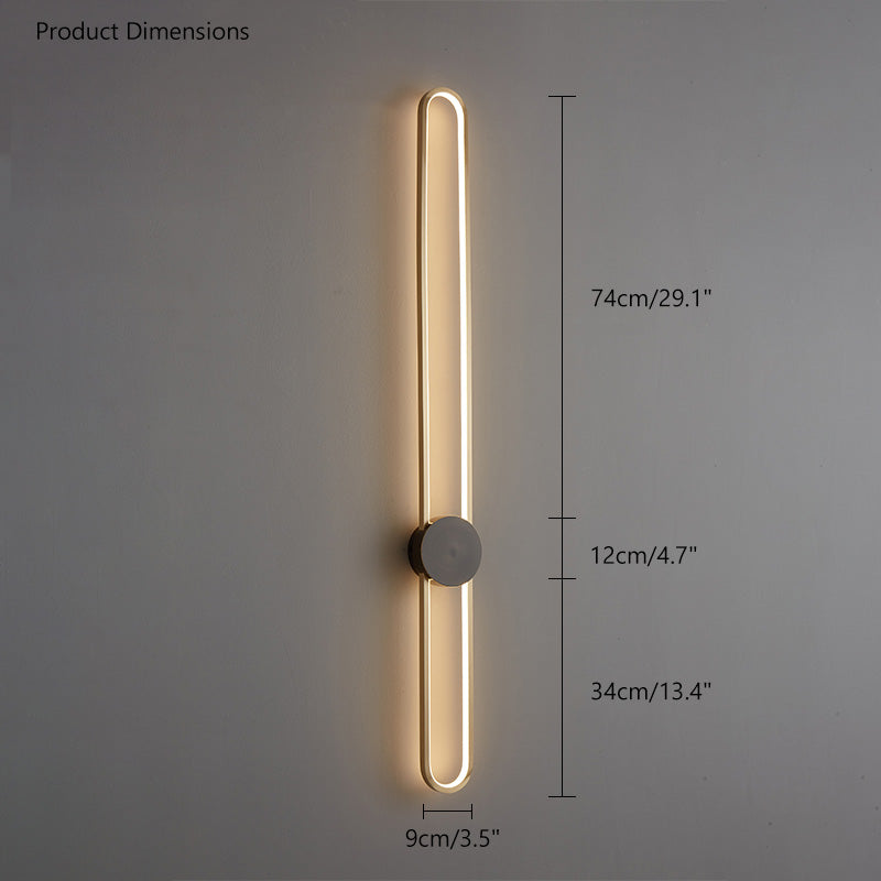Diff Long Oval LED Wall Sconce-DF6032