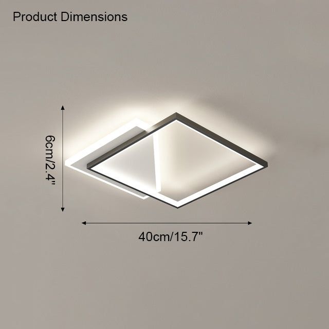 Diff Geometric Flat Ceiling Light-DF1031