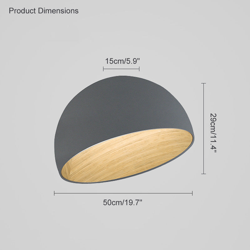 Diff Dome Asymmetrical Flush Mount Ceiling Light-DF1020