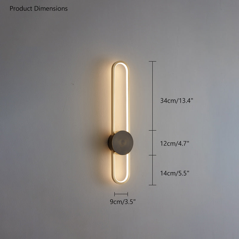 Diff Long Oval LED Wall Sconce-DF6032