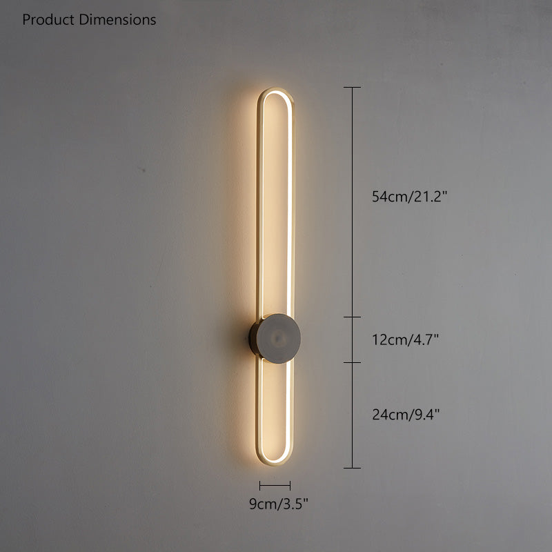 Diff Long Oval LED Wall Sconce-DF6032