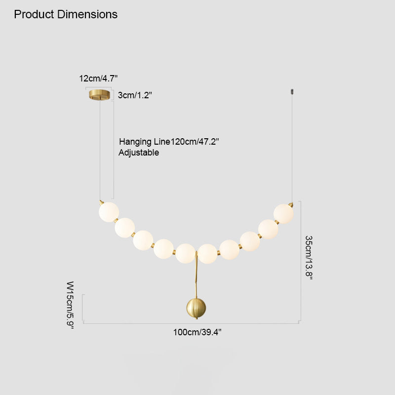 Diff String Pearl Chandelier-DF2102