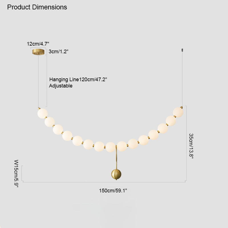 Diff String Pearl Chandelier-DF2102