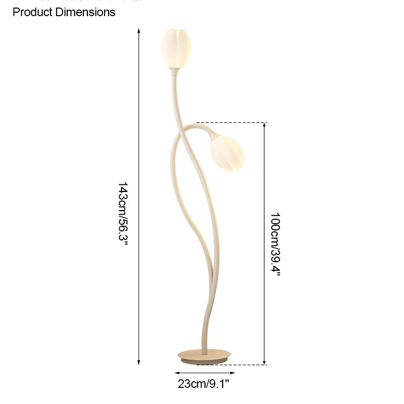 Diff 2-bulb Flower Floor Lamp-DF7070