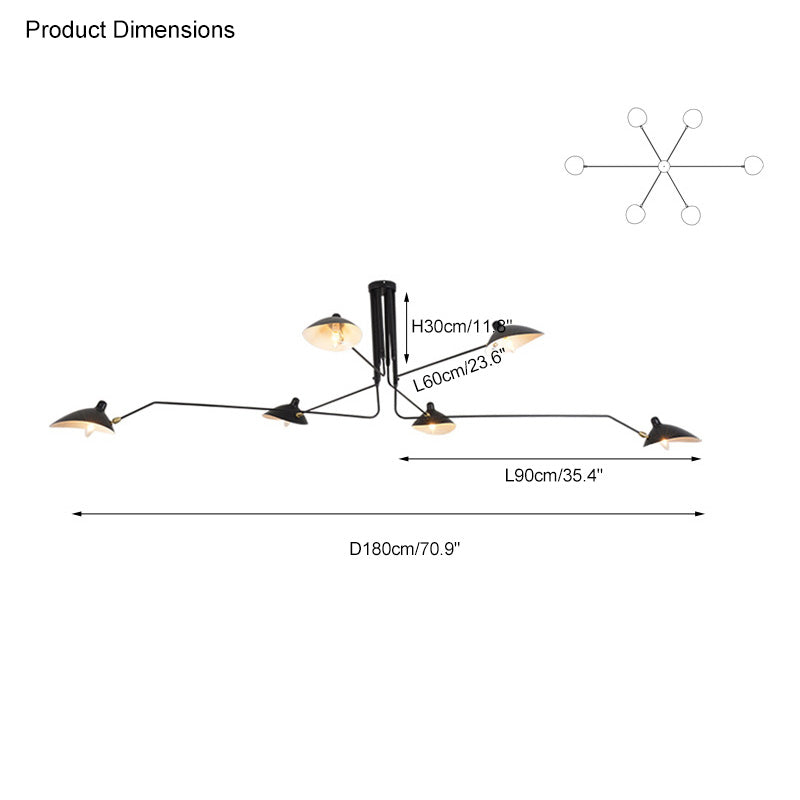 Diff Arms Chandelier-DF2057