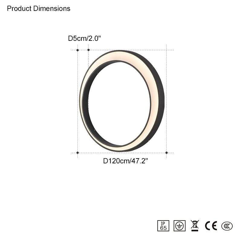 Diff Waning Moon Wall Outdoor Light DF9012