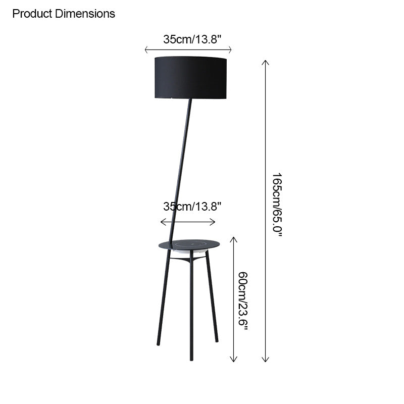 Diff Dimmable Tripod Floor Lamp with Charging Tray-DF7057