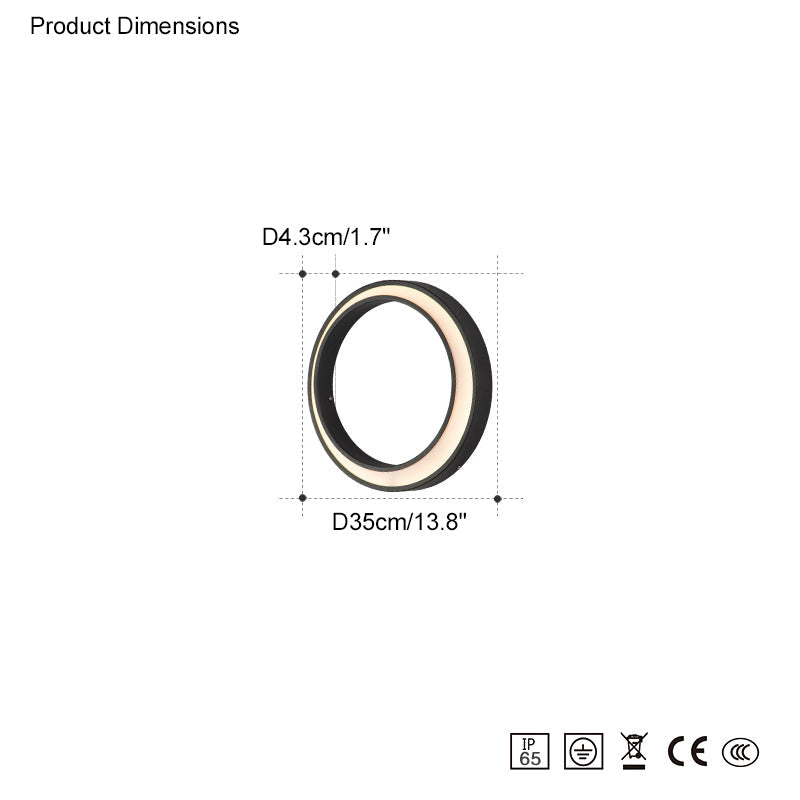 Diff Waning Moon Wall Outdoor Light DF9012