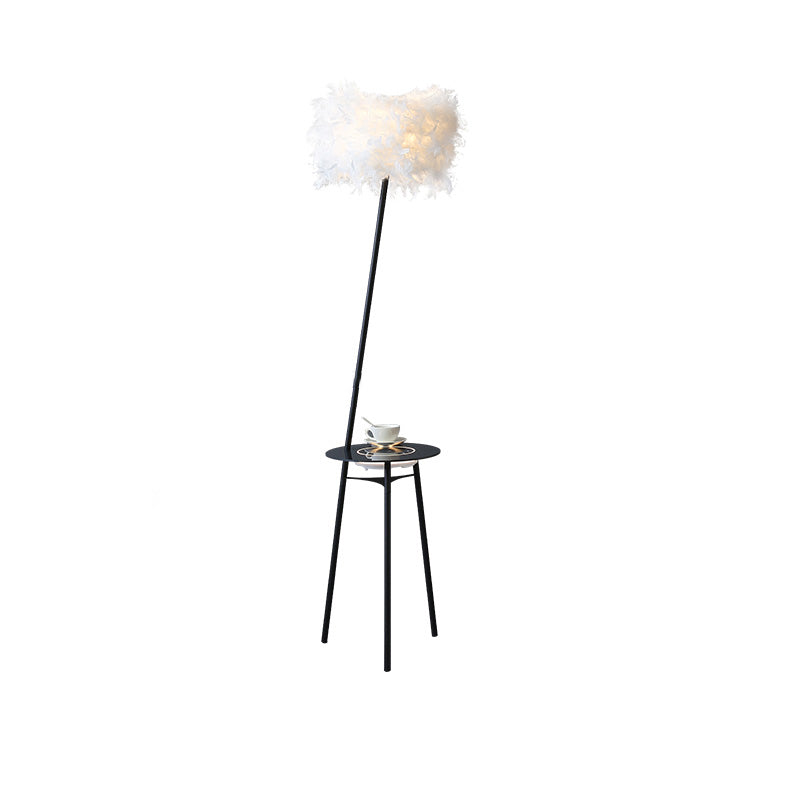 Diff Dimmable Feather Tripod Floor Lamp with Tray-DF7058