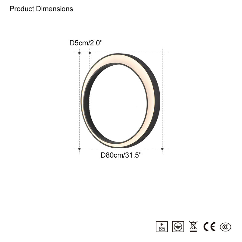 Diff Waning Moon Wall Outdoor Light DF9012