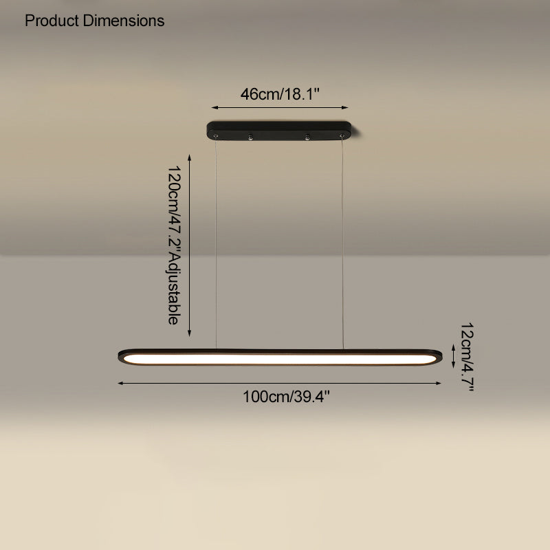 Diff Long Oval Pendant Light-DF2248