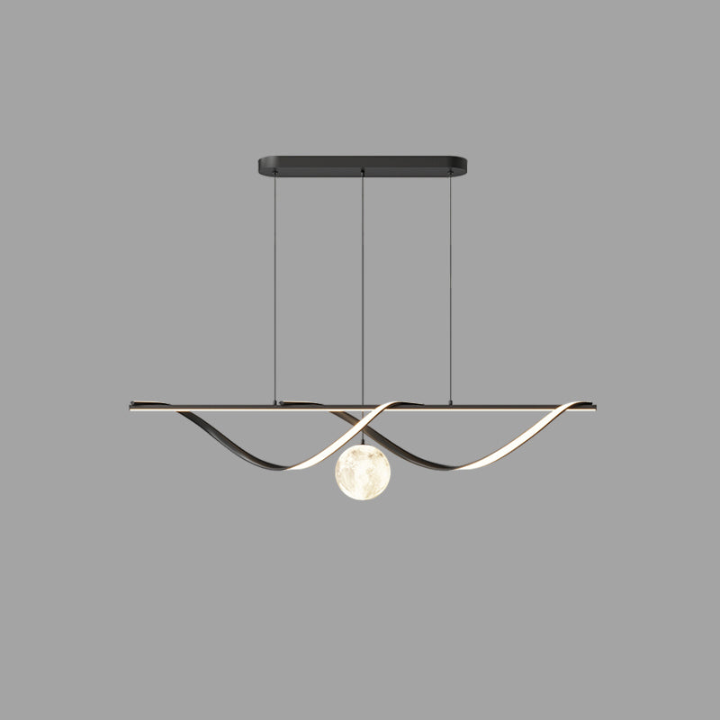 Diff Moon Sculptural Linear Chandelier-DF2239