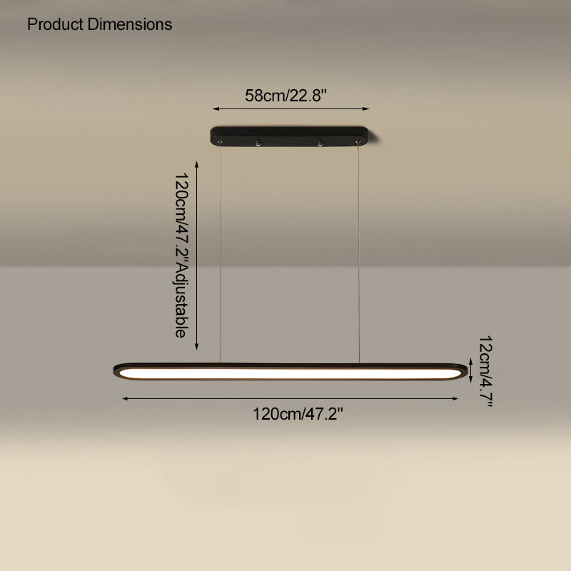 Diff Long Oval Pendant Light-DF2248