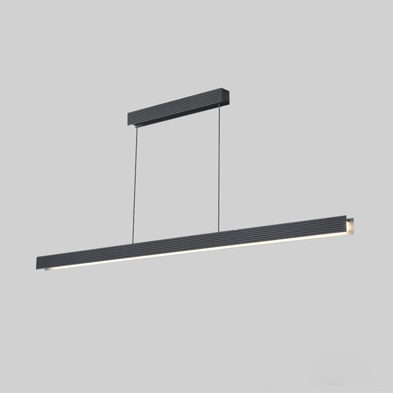 Diff Contemporary Black Linear Led Pendant Light-DF2281