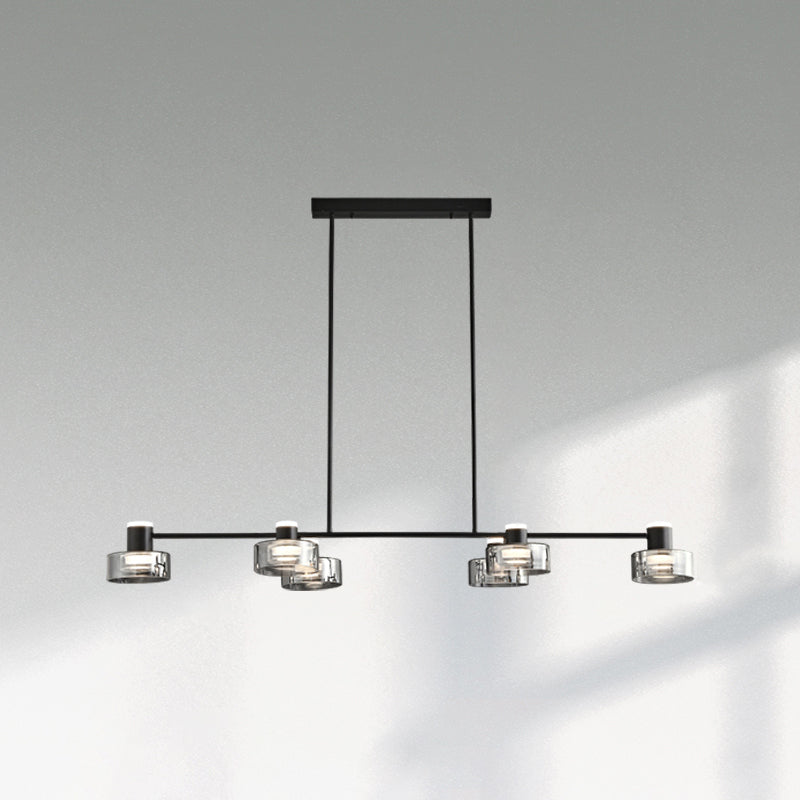 Diff Black Brass Linear Chandelier-DF2232