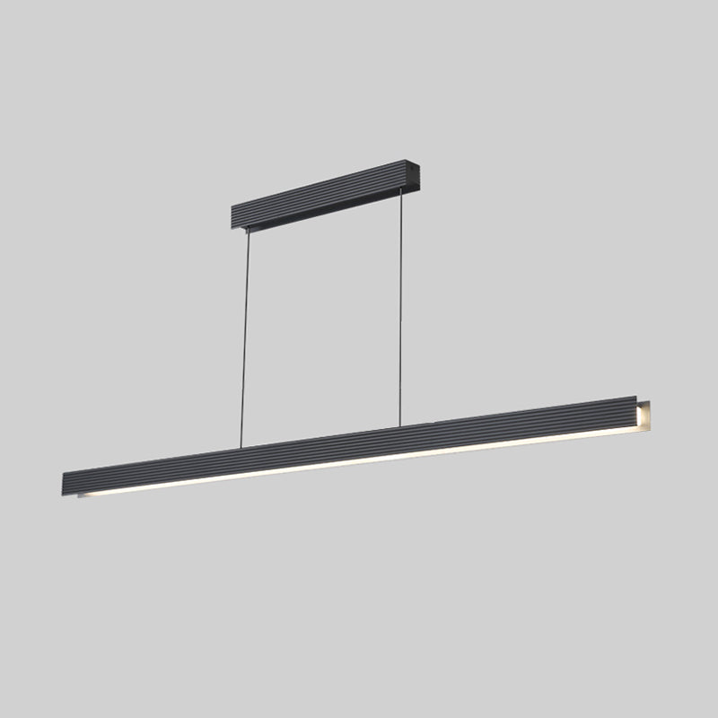 Diff Contemporary Black Linear Led Pendant Light-DF2281
