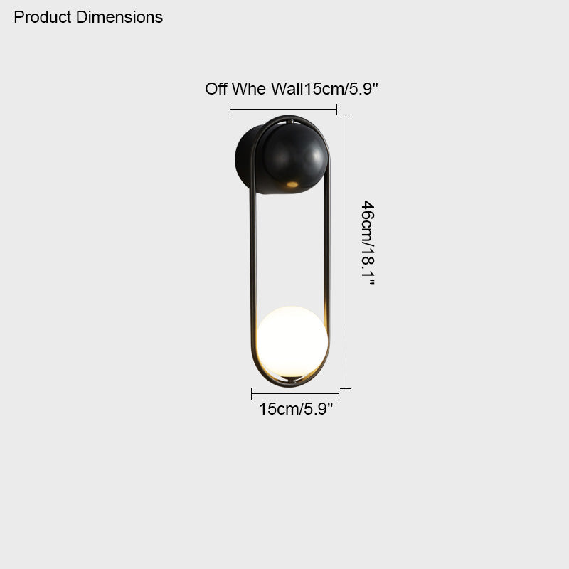 Diff Milk Glass Globe Brass Wall Sconce-DF6098