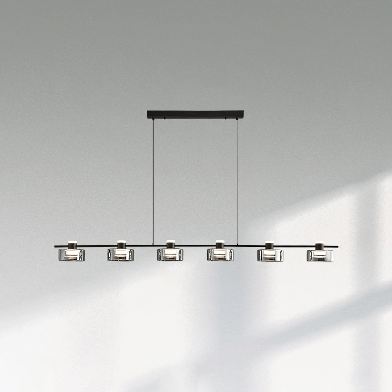 Diff Black Brass Linear Chandelier-DF2232