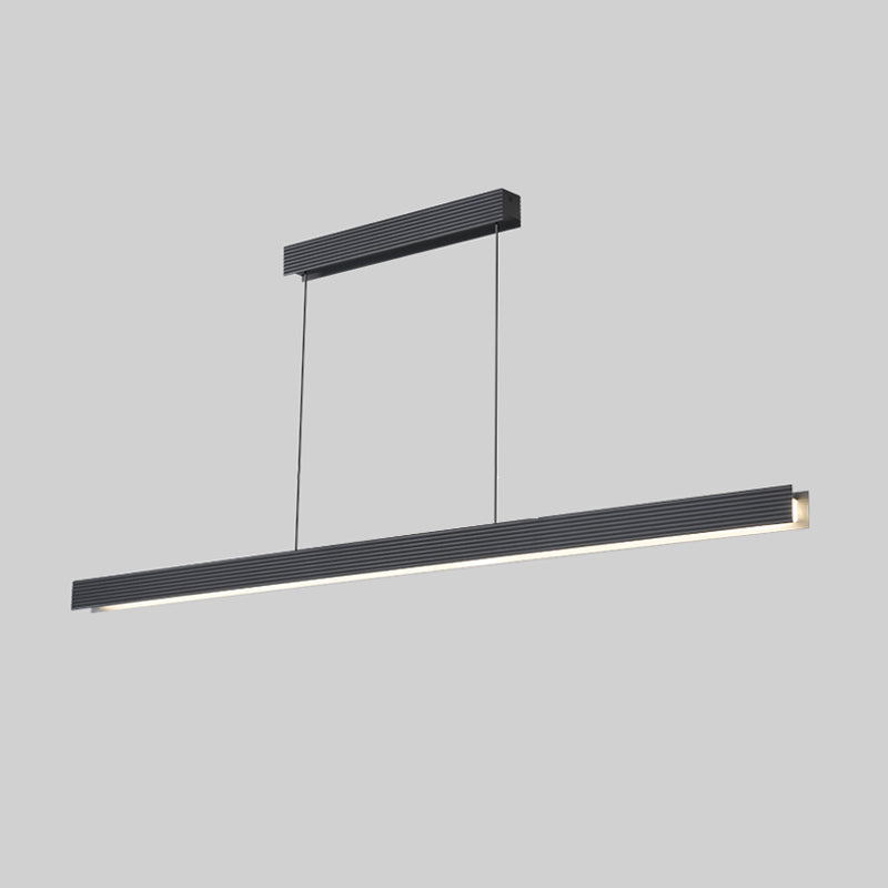 Diff Contemporary Black Linear Led Pendant Light-DF2281