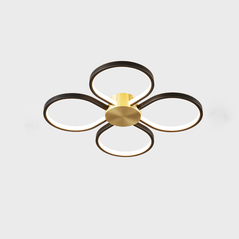 Diff Clover Flower Brass Flush Mount Ceiling Light-DF1070