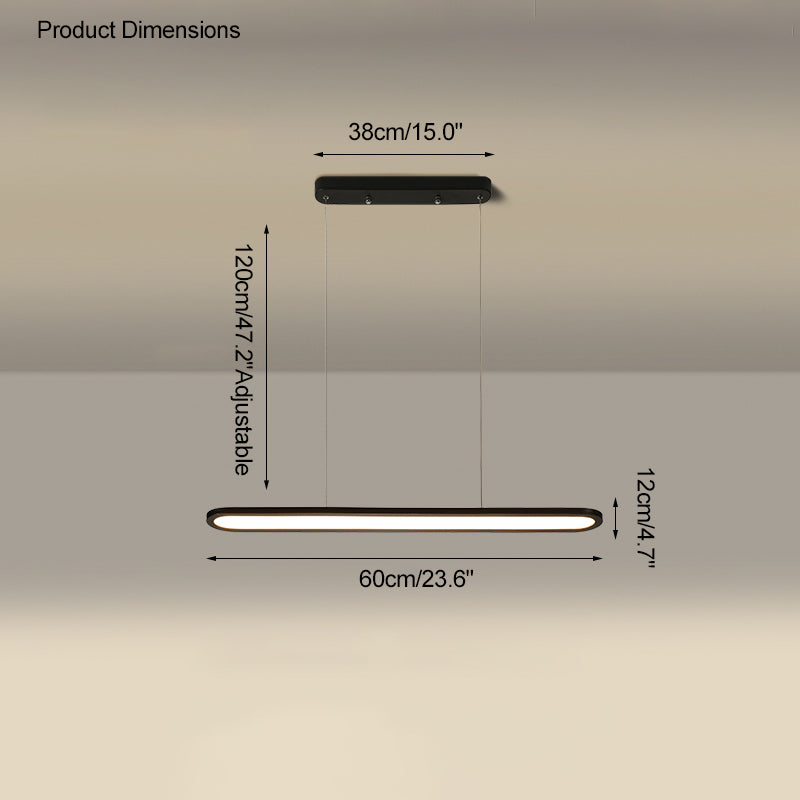 Diff Long Oval Pendant Light-DF2248