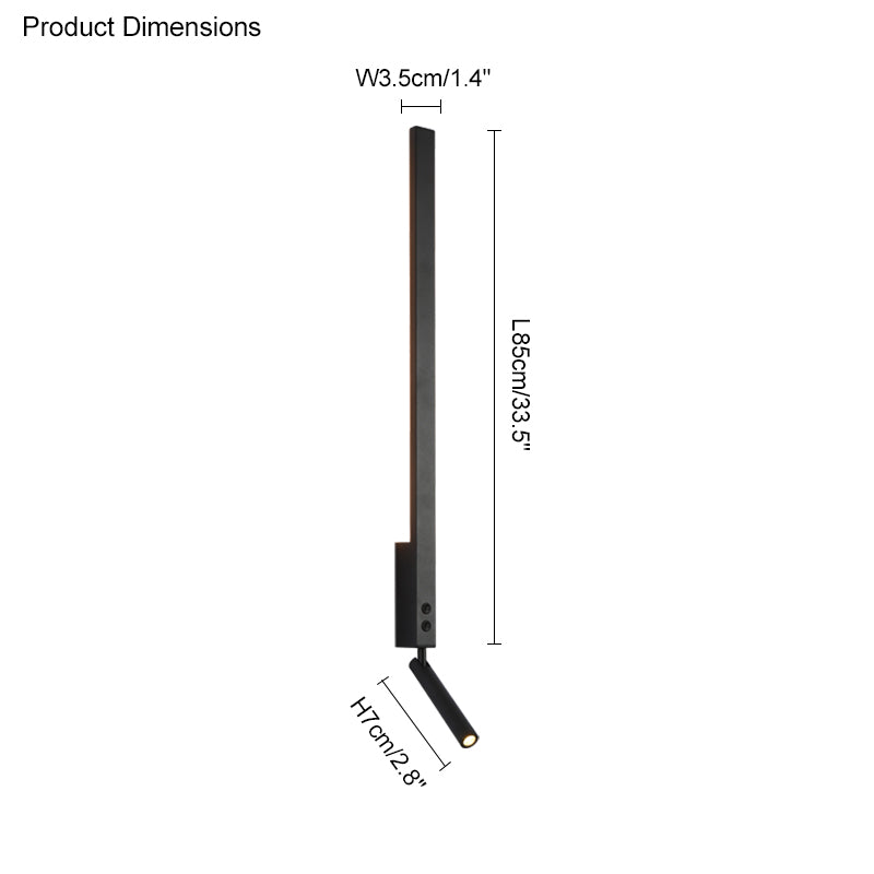 Diff Long Linear Wall Sconce with Spotlight-DF6052